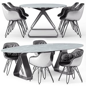 Stay table and Lap 4052 chairs