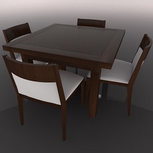dining table chair 3d model