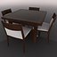 dining table chair 3d model