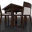 dining table chair 3d model