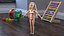 Barbie Doll Swimsuit Rigged