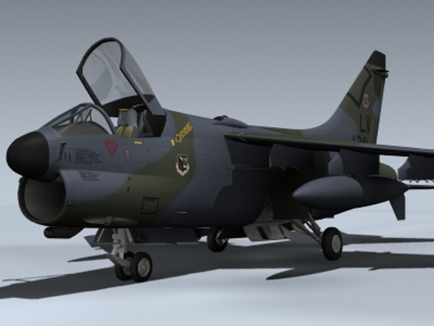 3d Model A-7d Corsair Ii 4450th