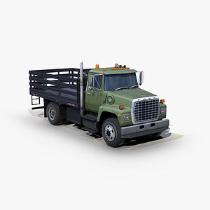 l8000 flatbed truck 3D