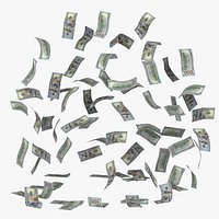 United States 100 dollar Falling Notes Flow
