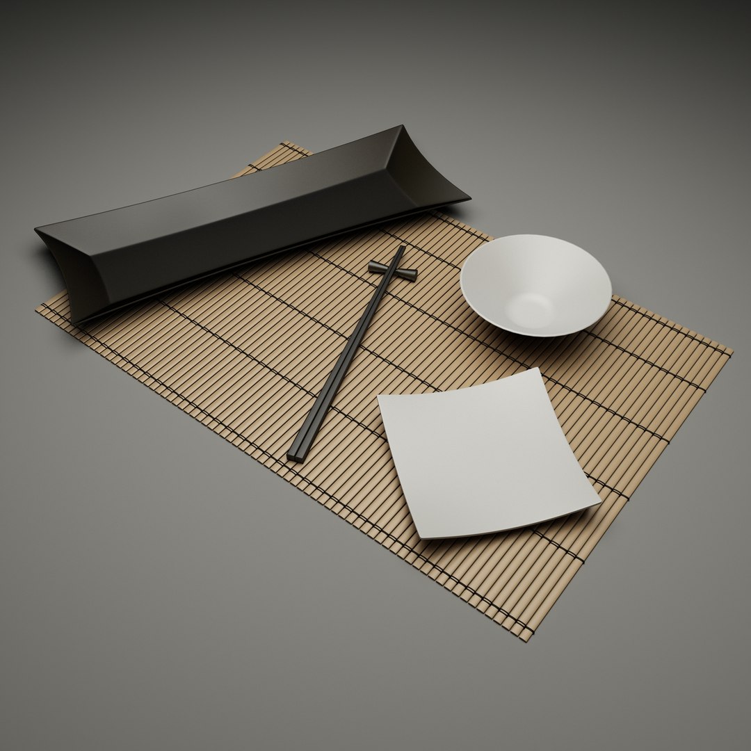 Set Chinese 3d Model