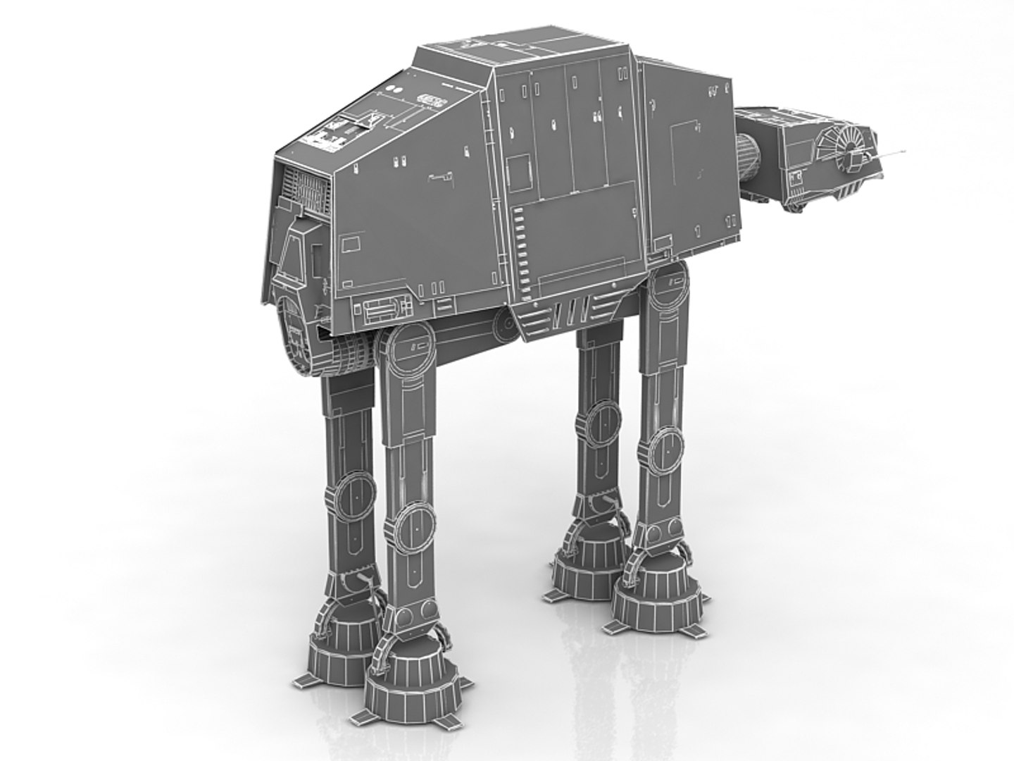 Star Wars At-act Walker 3D Model - TurboSquid 1622935