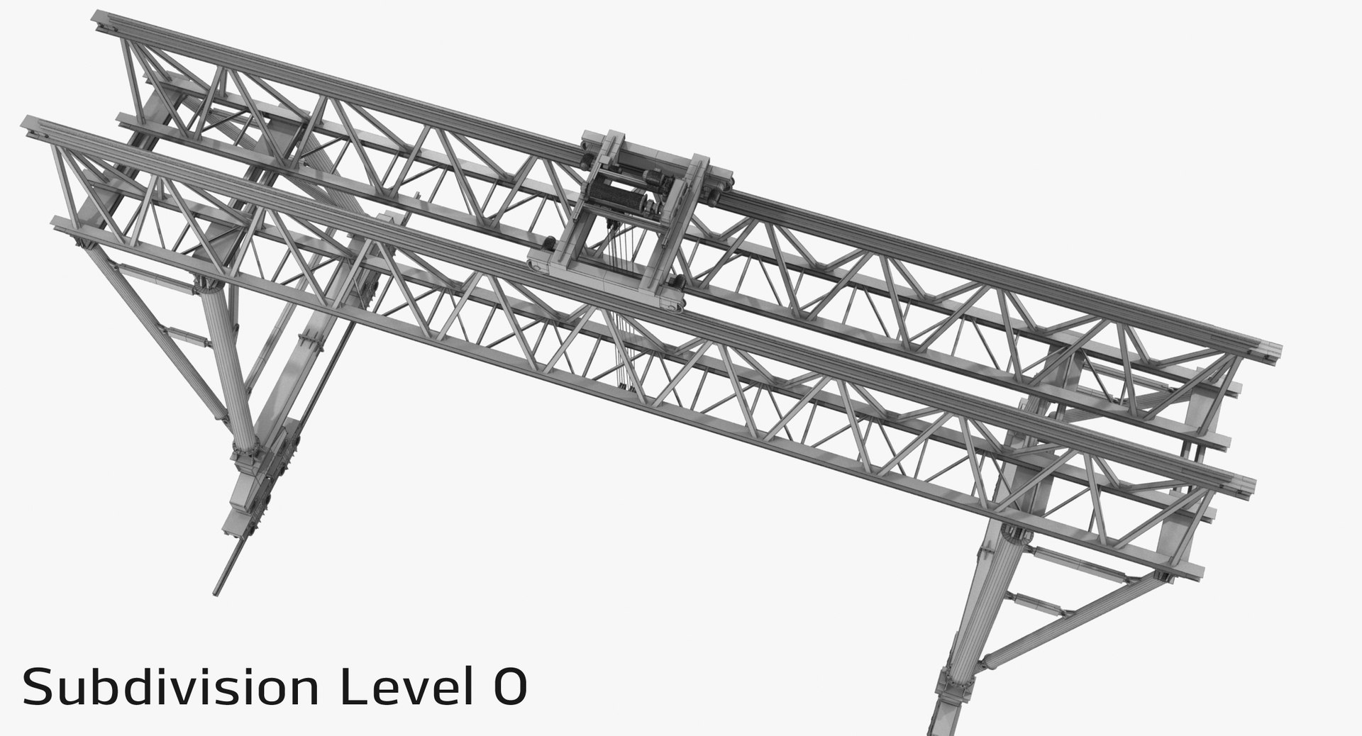 Truss Gantry Crane 3D Model TurboSquid 1321198