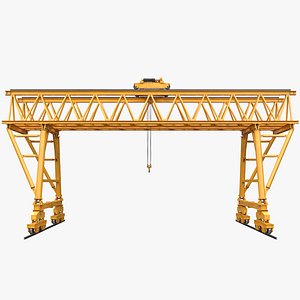 truss gantry crane 3D model