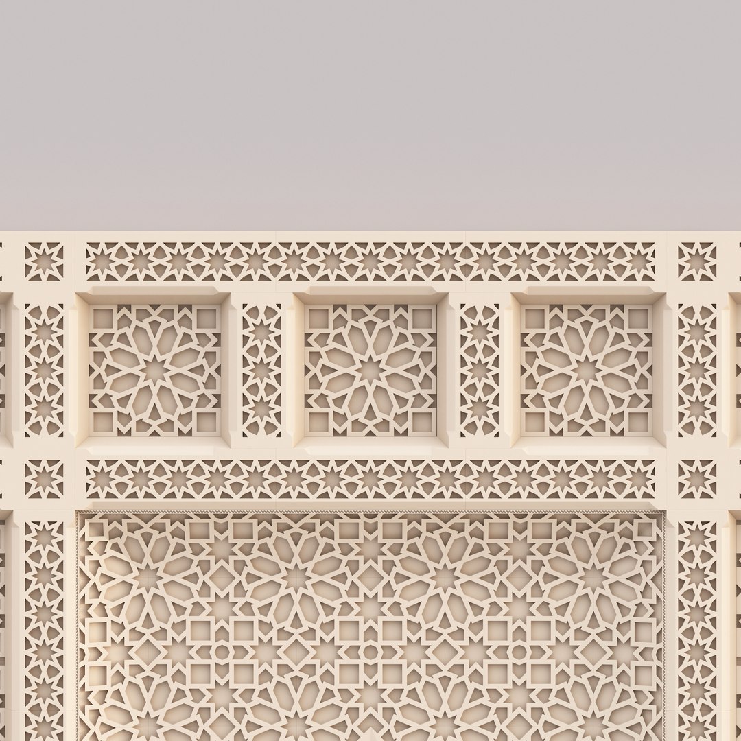 Classic Islamic Ceiling 001 3D Model - TurboSquid 2411926