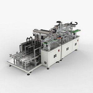 Automatic Mobile Phone Battery Feeding and Cutting Machine 3D model