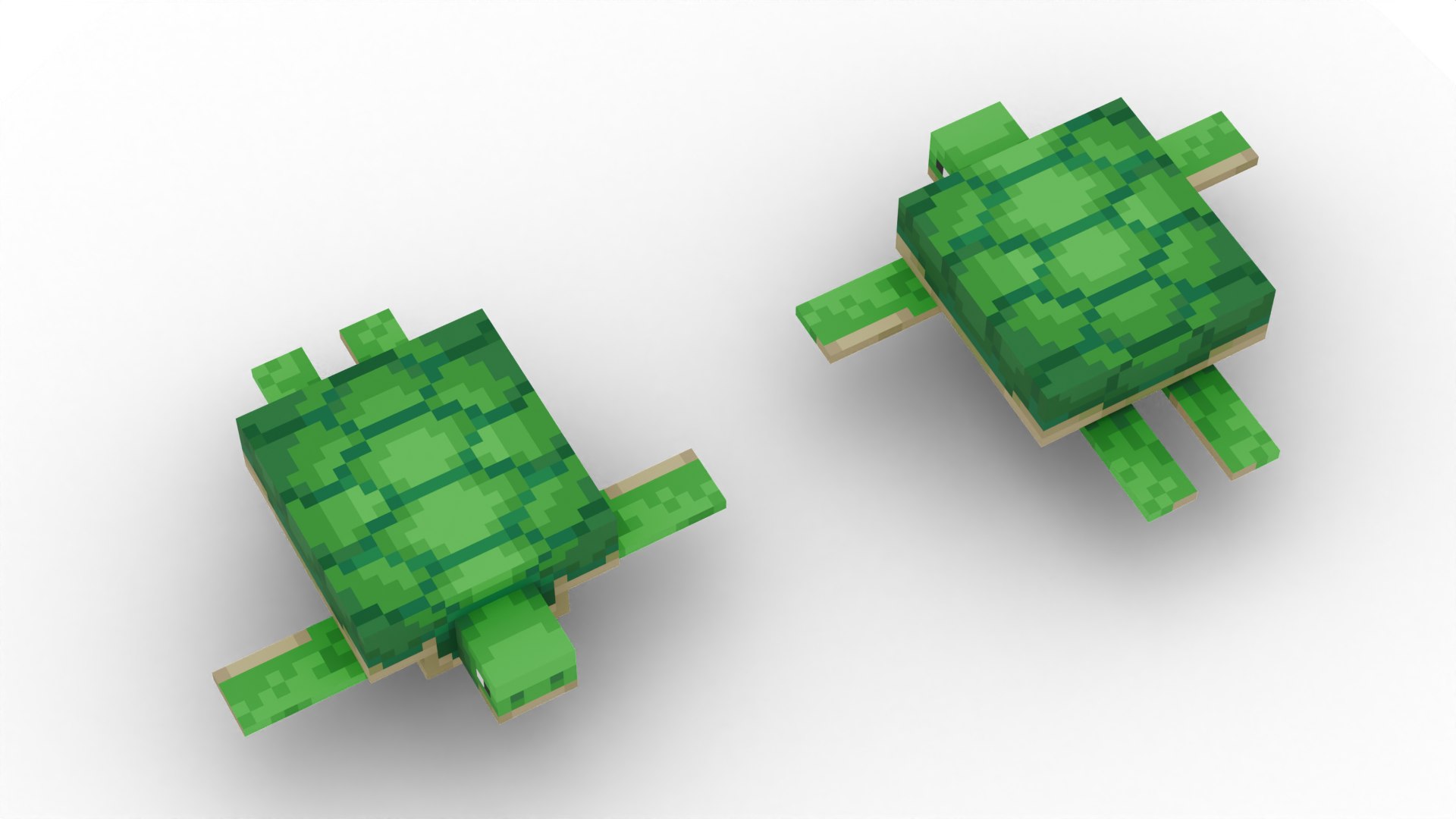 3D Turtle - Minecraft model https://p.turbosquid.com/ts-thumb/cL/PA4IEa/25/10/png/1768469139/1920x1080/fit_q87/7dabe6075bae220e68b186f9a6b9524058978439/10.jpg