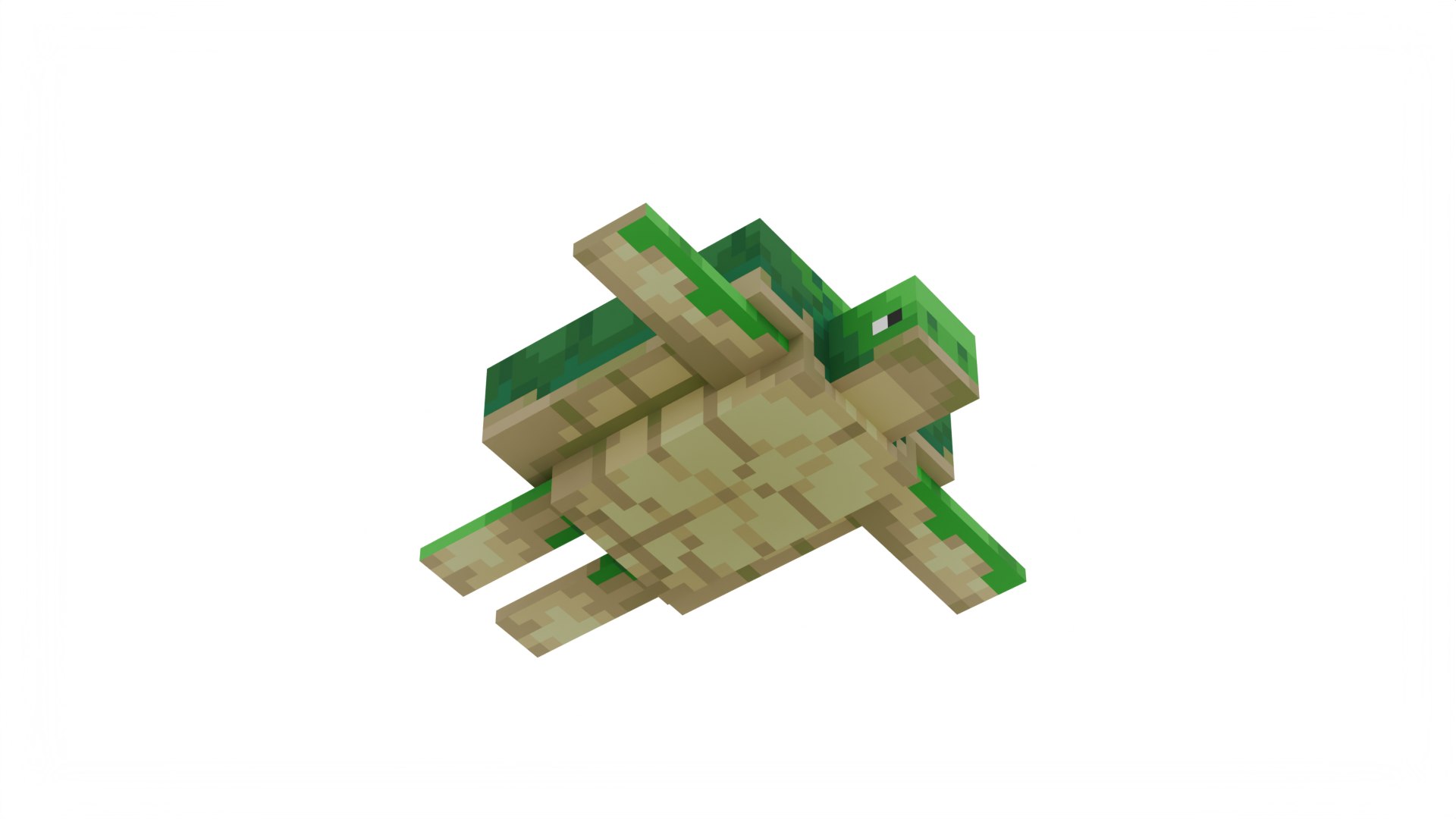 3D Turtle - Minecraft model https://p.turbosquid.com/ts-thumb/cL/PA4IEa/BA/8/png/1768469138/1920x1080/fit_q87/695359bf5bd5e55ff3434037b5522ec1e7964c20/8.jpg
