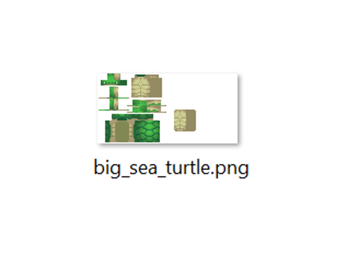 3D Turtle - Minecraft model https://p.turbosquid.com/ts-thumb/cL/PA4IEa/Xz/6/png/1768469136/1920x1080/fit_q87/d3a0e972e19e58f9a22bfc6082d1b9eb0f73f1c6/6.jpg