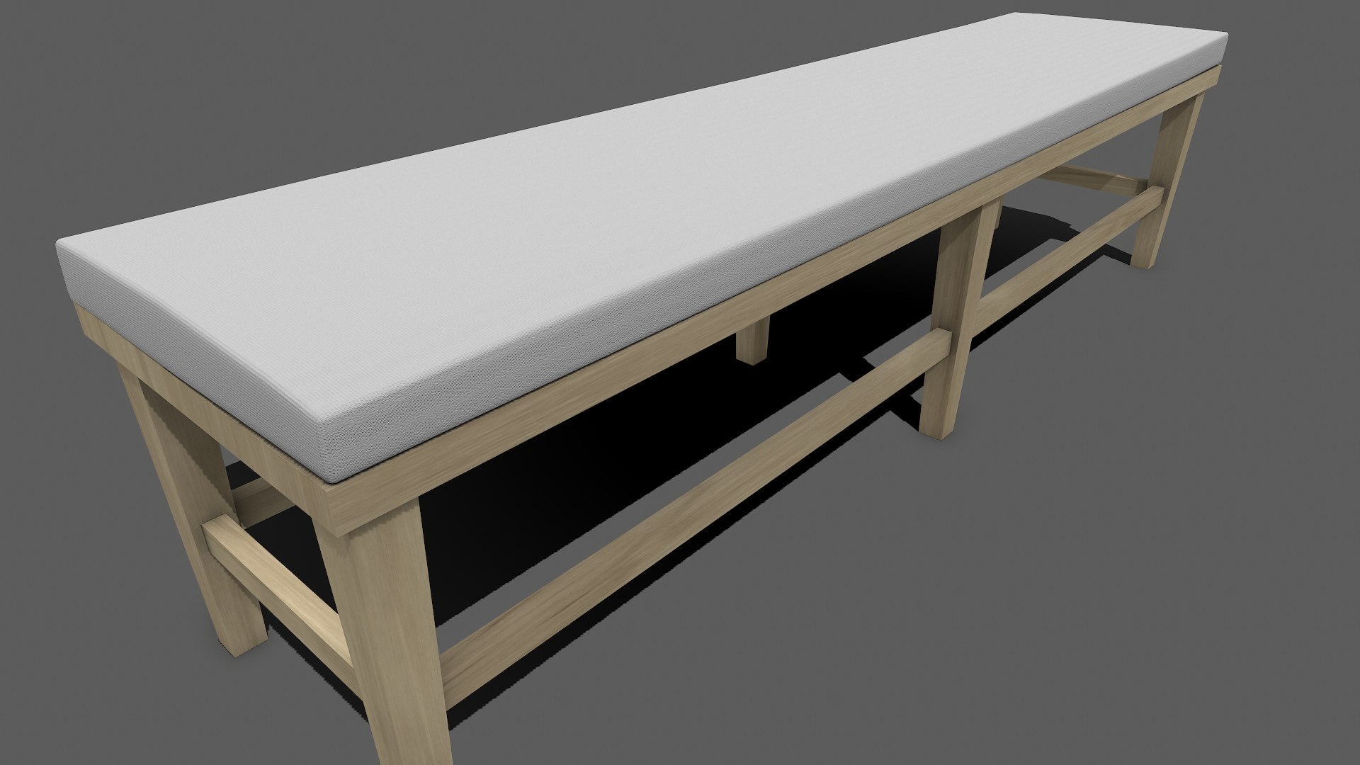 Free 3D Bench With Cushion Low-poly PBR - TurboSquid 2222874