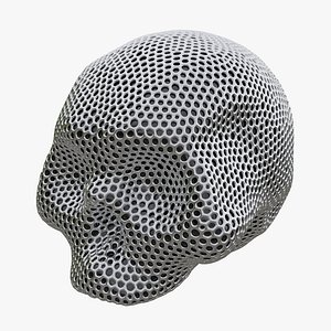 Lattice Skull 02 3D