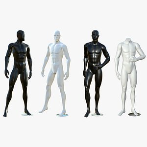 Male Mannequin Full Body Collection 3D model