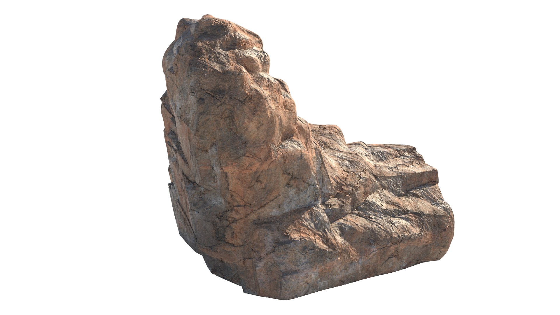 Red Cliff Stone 3D Model - TurboSquid 2437231