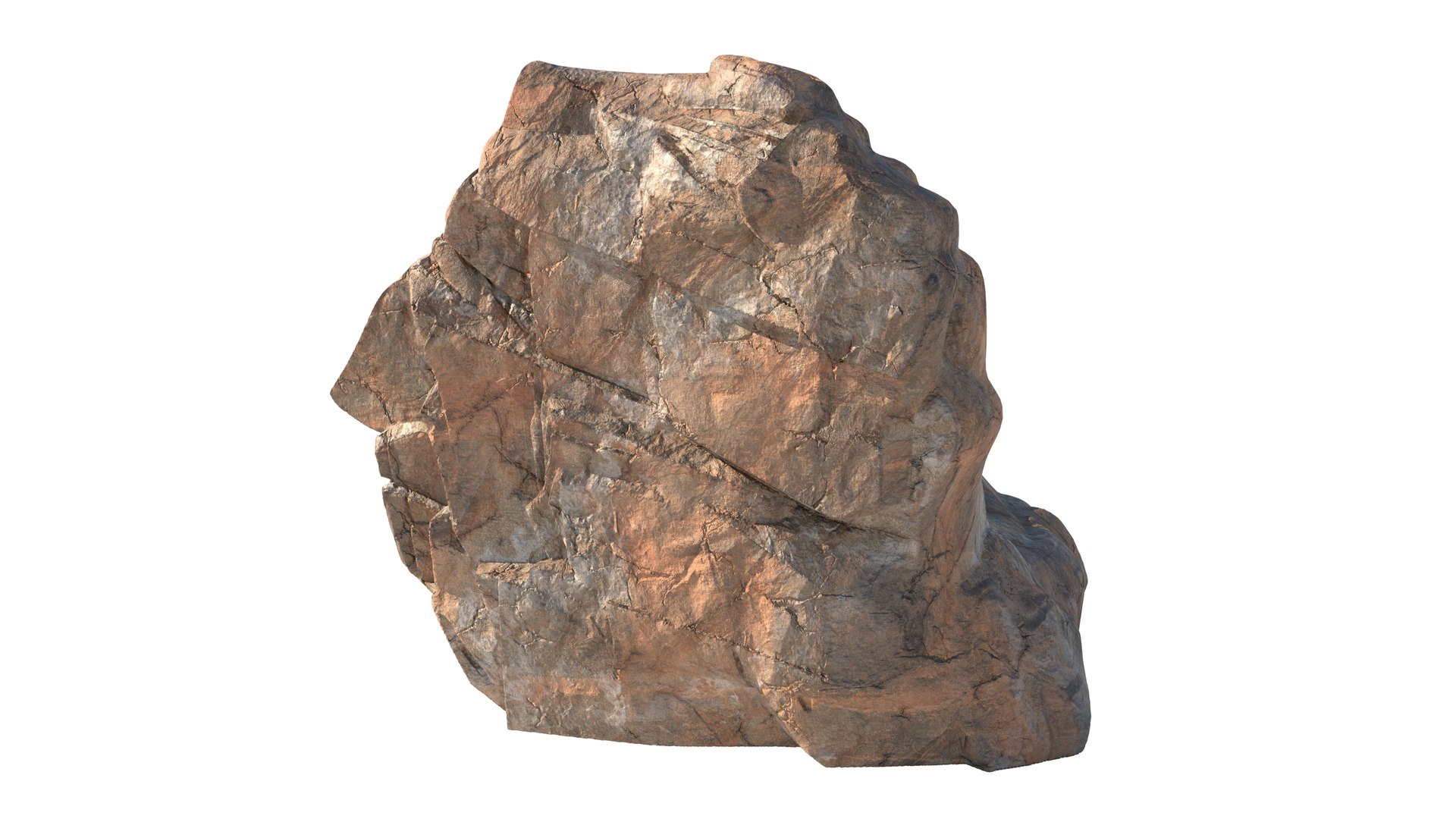 Red Cliff Stone 3D Model - TurboSquid 2437231