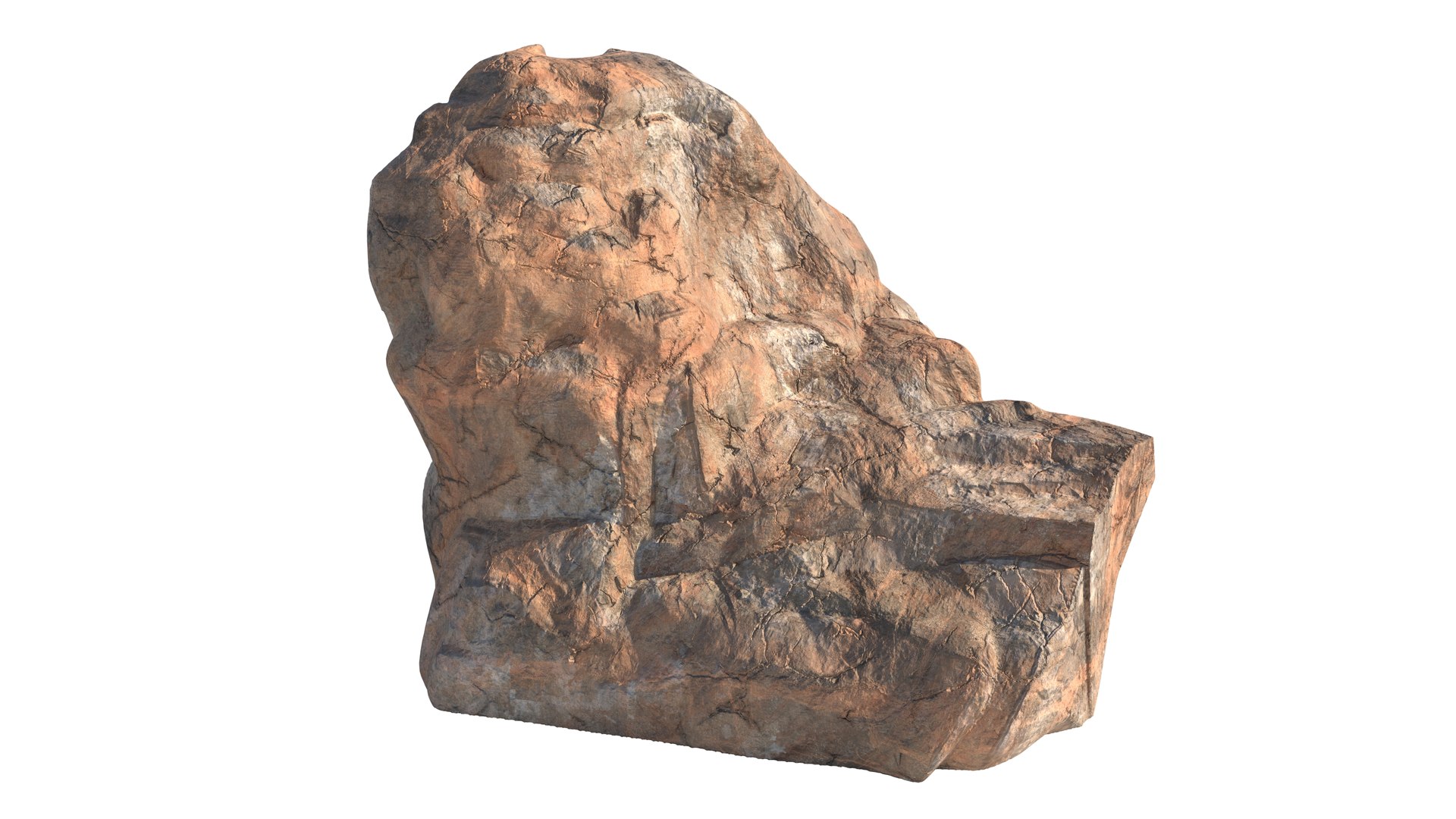 Red Cliff Stone 3D Model - TurboSquid 2437231