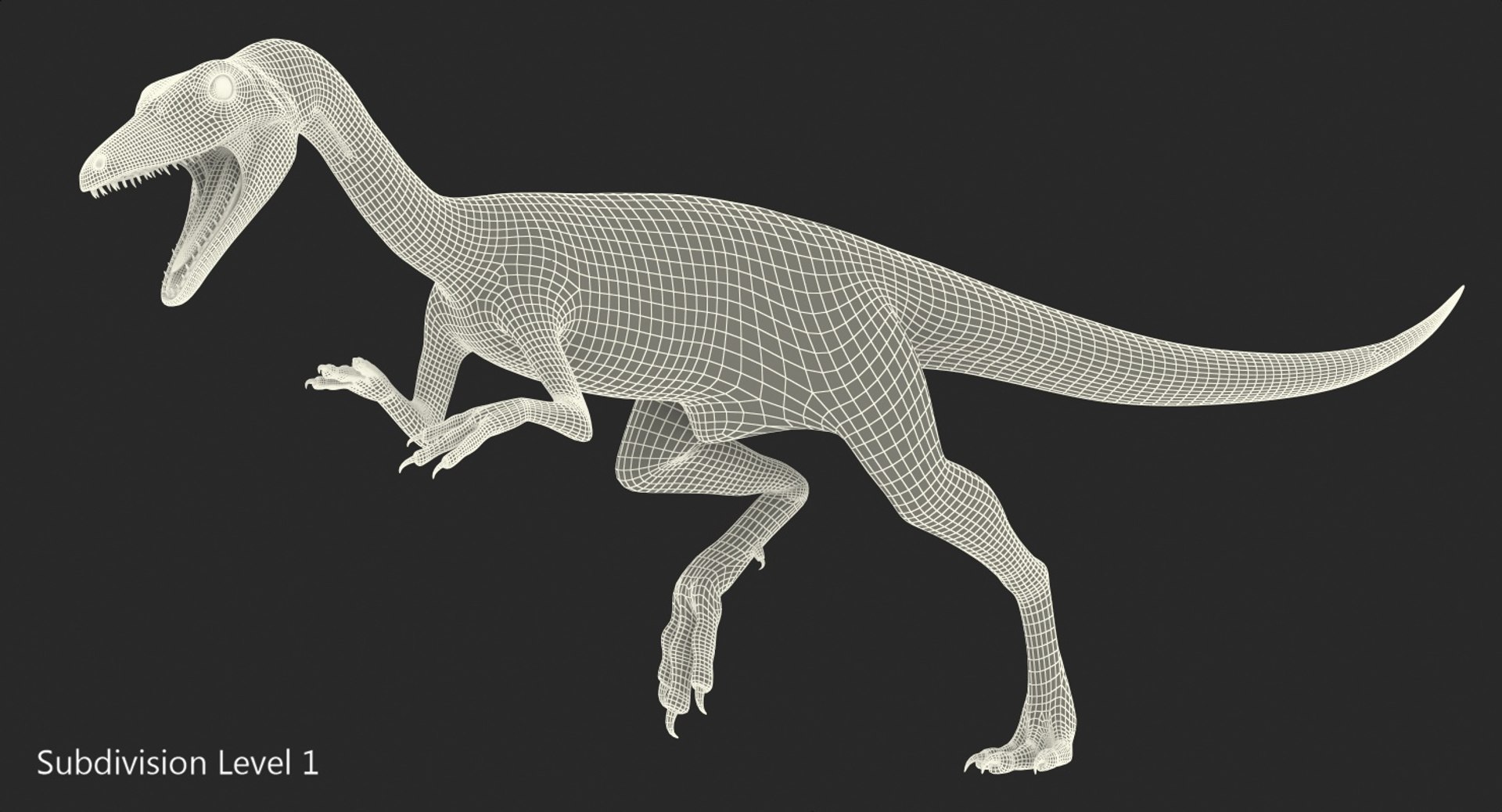 3D model compsognathus dinosaur run pose - TurboSquid 1284707