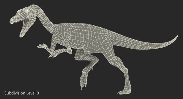 3D model compsognathus dinosaur run pose - TurboSquid 1284707