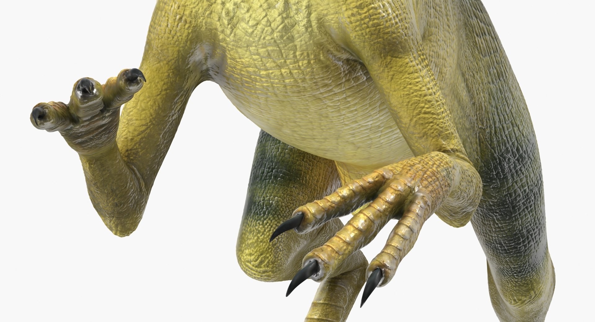 Compsognathus Dinosaur Run Pose 3D, Incl. big & compsognathus