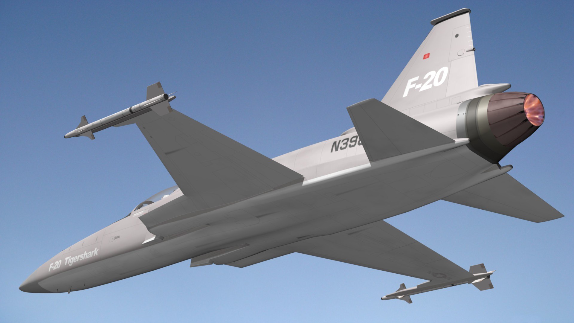 3D Northrop F20 Tigershark - TurboSquid 1809119