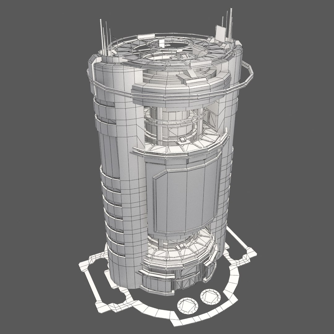 3d Model - Sci-fi City Building