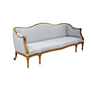 A GEORGE III GILTWOOD SOFA