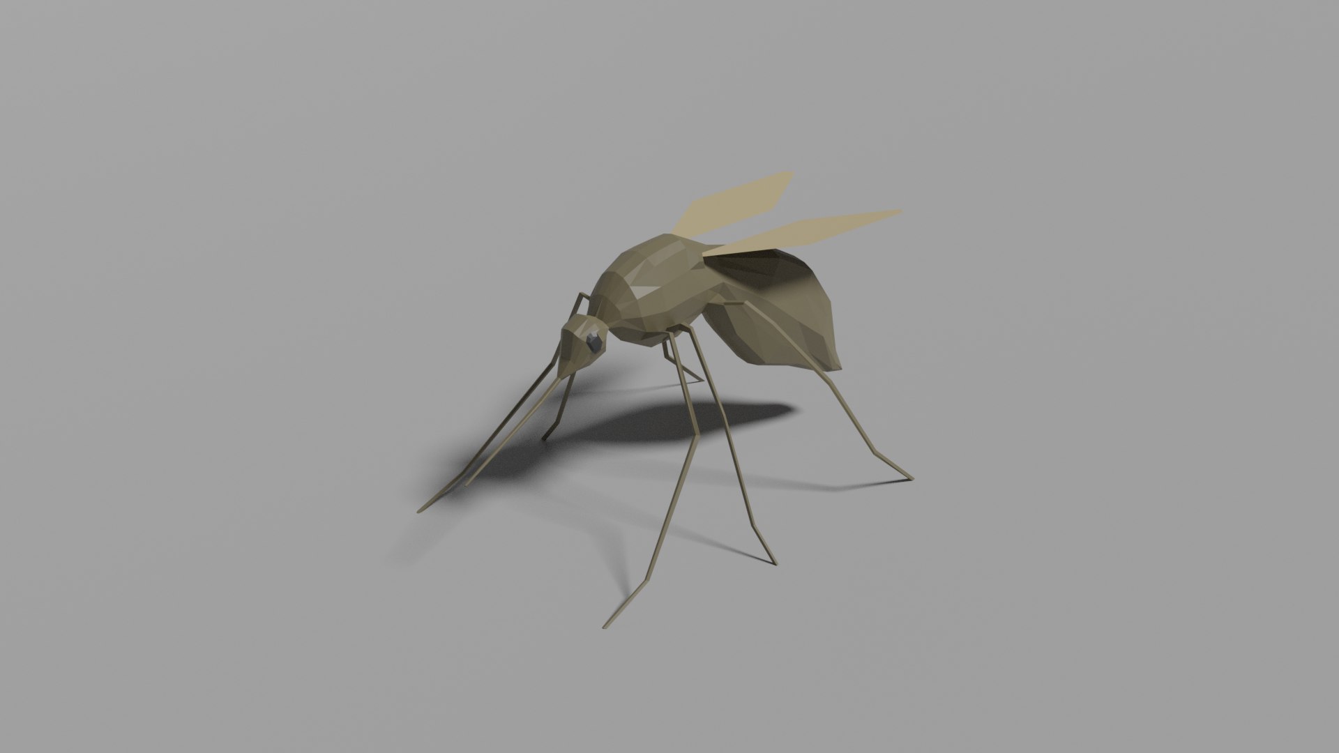 3D Low-poly Mosquito - TurboSquid 1777224