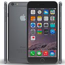iPhone 6 Plus Space Gray 2 3D Model
