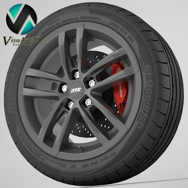 wheel ats radial 3d model