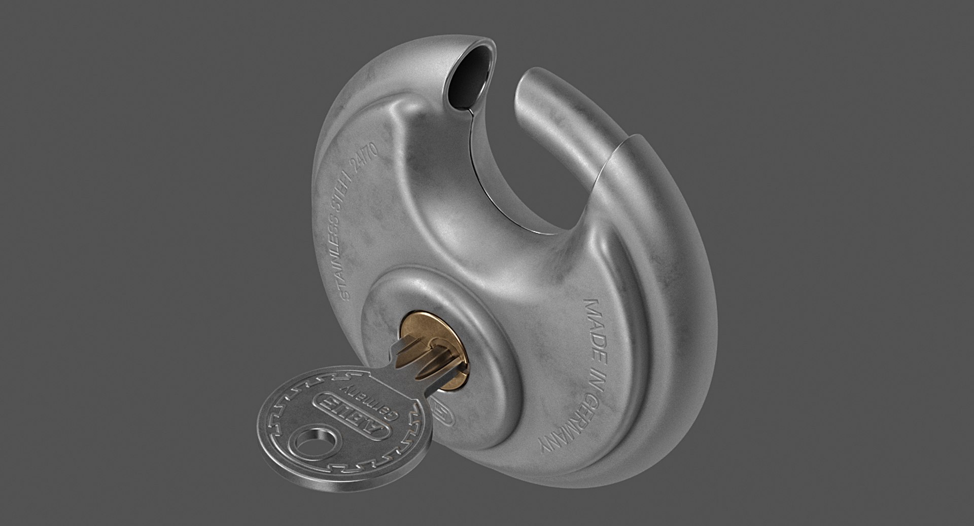 Disc Padlock Key Model Turbosquid 1186875