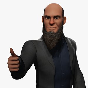 3D Modern Muslim Leader Stylized Businessman