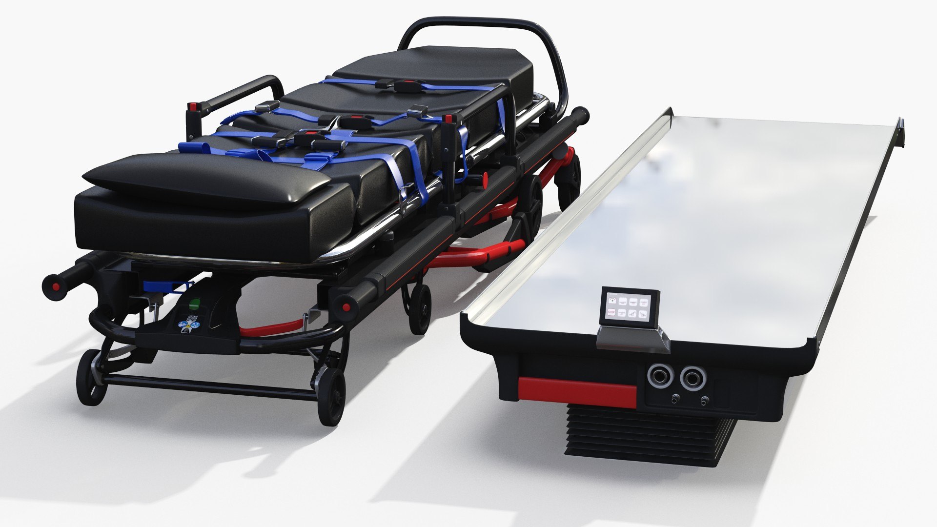 3D Model Ambulance Stretcher Folded - TurboSquid 1684631