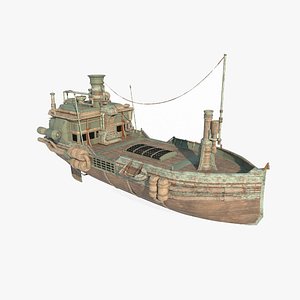 3D Magical Steam Style Steamship