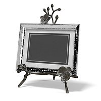Black Orchid Photo Frame Covertible Easel Stainless Steel Michael Aram
