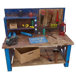 Gameready Workbench 3D model
