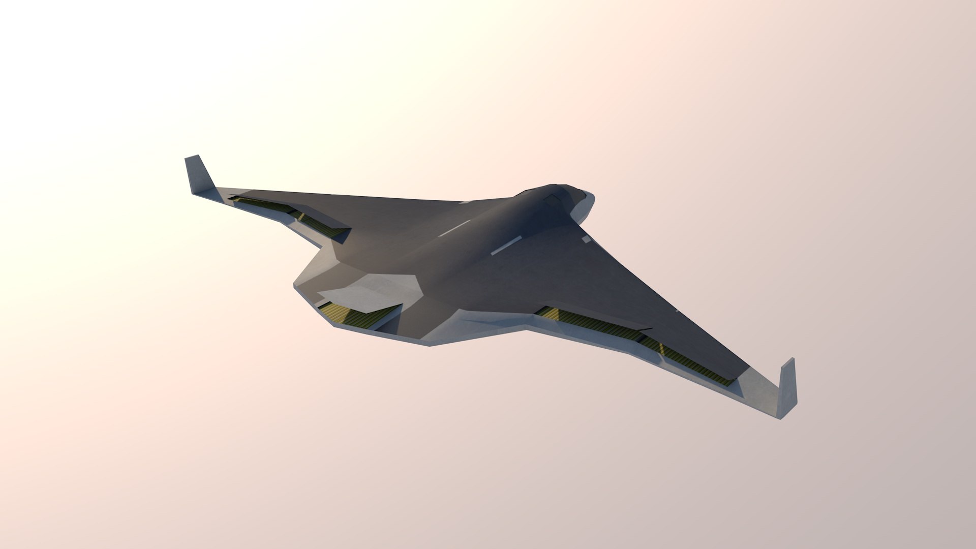 Russian Stealth Bomber 3D Model - TurboSquid 2035383