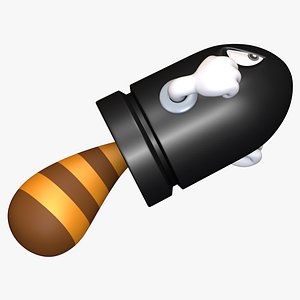 Tail Bullet Bill  Super Mario Assets