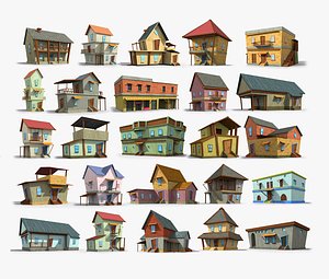 25 Cartoon House Collection