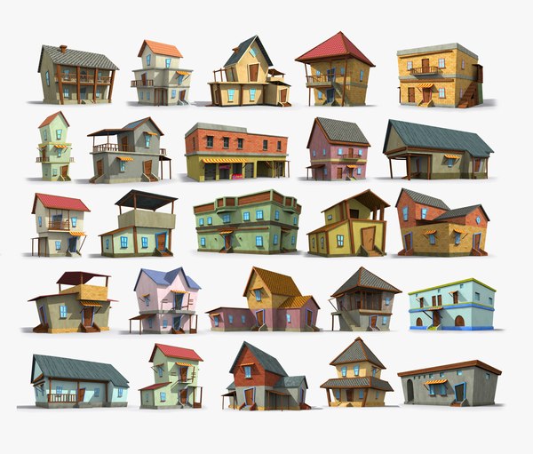 25 Cartoon House Collection