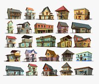 25 Cartoon House Collection