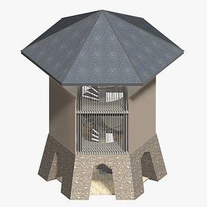 Tropical pavilion 26A61 3D model