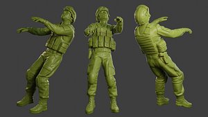 Conflict Scene Figurine Print ESFP1 007 3D model