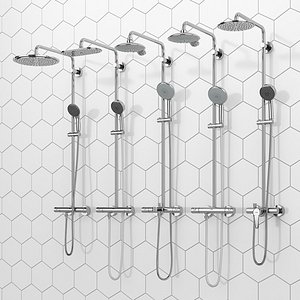 shower systems grohe vitalio 3D