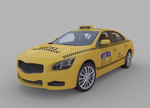 3d generic taxi car model