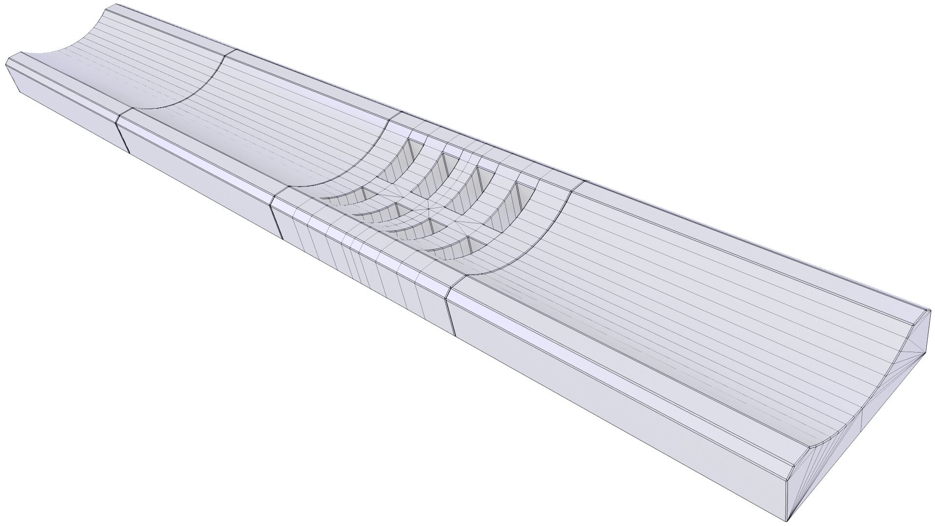 3D Concrete Saucer Drain Trough Channel 11 TurboSquid 1979931