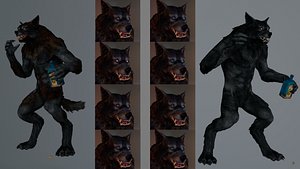 Werewolf drunk model