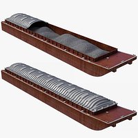 Hopper Barge with Crushed stone